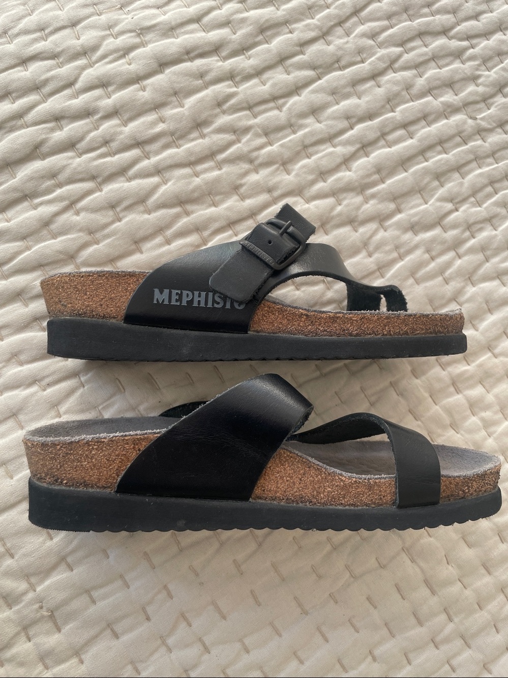 Mephisto Black Helen Sandals 35 size 5 walking sandals
